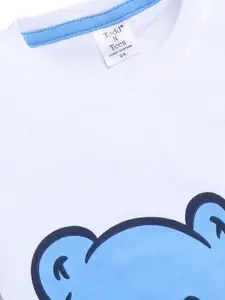 Todd N Teen Boys Pack of 3 Graphic Printed Round Neck Pure Cotton T-shirt with Shorts