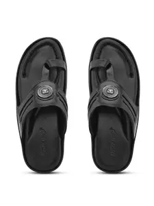 IMCOLUS Men Leather Slip-On Comfort Sandals