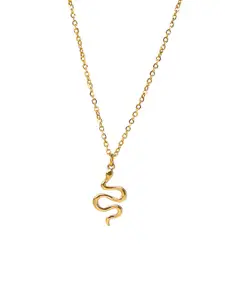 SWASHAA Stella 18KT Gold-Plated Stainless Steel Pendant With Chain