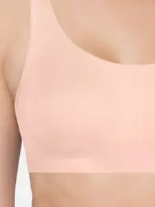 Enamor Non-Padded Wirefree & High Coverage Low Impact Sports Bra Sb06