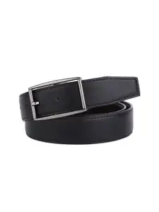 WINSOME DEAL Men Tang Closure Textured Formal Belt