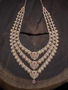 Kushal's Fashion Jewellery Copper Gold-Plated Necklace
