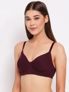 Enamor Non Padded Wirefree High Coverage Stretch Cotton Everyday Bra A042