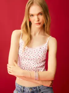 DeFacto Print Cotton Crop Top