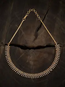 Kushal's Fashion Jewellery Copper Gold-Plated Necklace