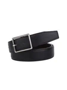 WINSOME DEAL Men Tang Closure Textured Formal Belt