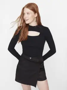 Trendyol Women Solid High Neck Top