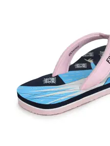 toothless Girls Printed Rubber Thong Flip-Flops
