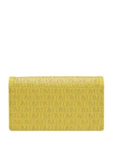 Da Milano Women Typographic Leather Envelope