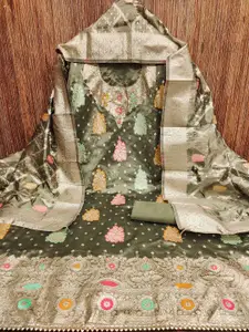 MANVAA Embellished Unstitched Dress Material