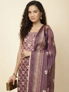 Meena Bazaar Printed Unstitched Dress Material