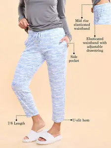 Enamor Essentials Mid Rise Relaxed fit Ankle-Length Lounge Pants - E048