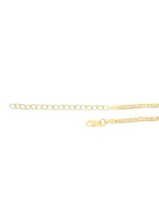 Zavya Women Sterling Silver Gold-Plated Link Bracelet
