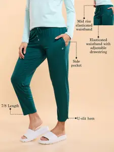 Enamor Essentials Mid Rise Relaxed fit Ankle-Length Lounge Pants - E048