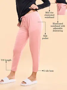 Enamor Essentials Mid Rise Relaxed fit Ankle-Length Lounge Pants - E048