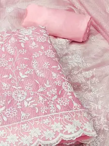 Peachmode Embroidered Unstitched Dress Material