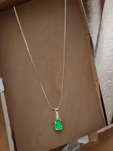 UNIVERSITY TRENDZ Silver Plated Artificial Stones and Beads Pendants with Chains