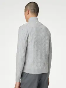 Marks & Spencer Men Cable Knit Pullover