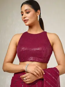 Soch Embellished Sequinned Pure Georgette Saree