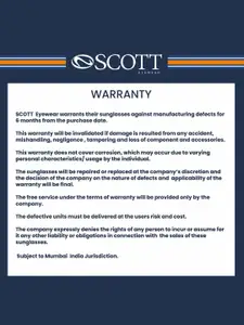 SCOTT Men Square Sunglasses with UV Protected Lens 8903232281075-Black