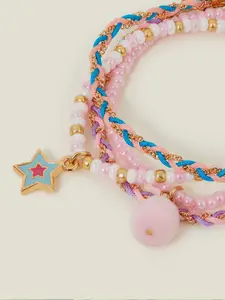 Accessorize Women Set of 4 Charm Bracelets