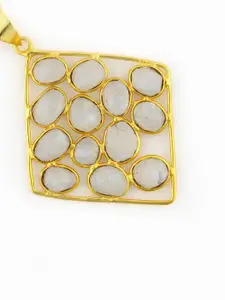 TOTAPARI Gold-Plated Square Pendants with Chains