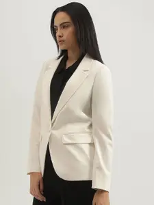 United Colors of Benetton Notched Lapel Collar Tailored Fit Single-Breasted Blazer