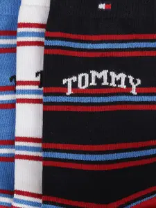 Tommy Hilfiger Boys Pack Of 3 Striped Above Ankle Length Socks