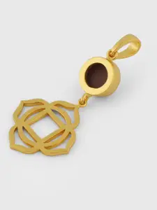 TOTAPARI Gold-Plated Root Chakra-Charm Pendant With Chain