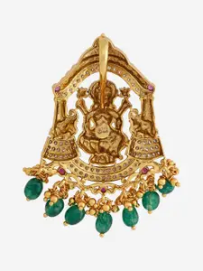 Kushal's Fashion Jewellery Embellished Bridal 92.5 Silver Contemporary Pendants