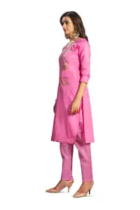 Maroosh Floral Embroided Beads and Stones Unstitched Dress Material