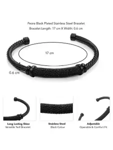 Peora Men Stainless Steel Kada Bracelet