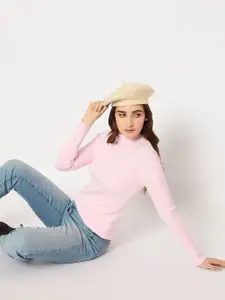 Madame Women Turtle Neck Pullover Sweater