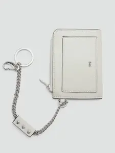 MANGO Women Abstract Textured Card Holder