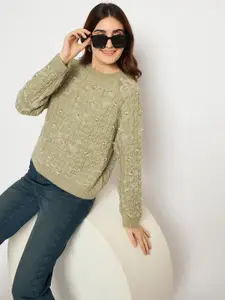 Madame Women Cable Knit Pullover