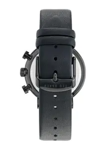 Ted Baker Men Brass Dial & Leather Straps Analogue Watch BKPBAF304