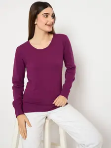 Madame Women Round Neck Pullover
