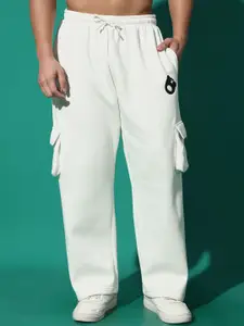 GRIFFEL Men Printed Hooded Oversized Sweatshirt With Track Suits