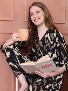 Boston Club Women Printed Night suit