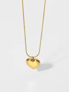 Just Lil Things Heart Shaped Pendant With Chain