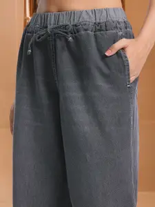 GUTI Women Wide Leg High-Rise Jeans