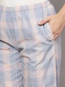 BStories Checked Pure Cotton Lounge Pants