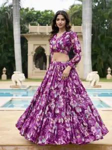 LOOKNBOOK ART Printed Ready to Wear Lehenga &