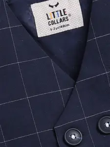 LITTLE COLLARS Boys Checked Shirt with Trousers