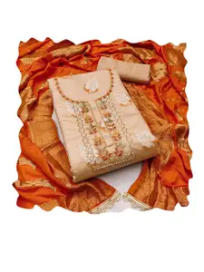 Maroosh Embellished Unstitched Dress Material