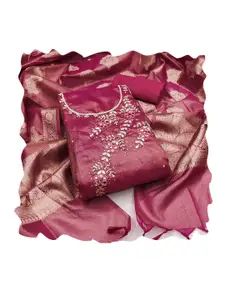 Maroosh Embellished Unstitched Dress Material