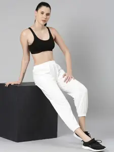 TWIN BIRDS Carbon Black Women Solid Sports Bra