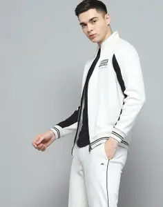 Monte Carlo Men Colourblocked Mock Neck Tracksuit