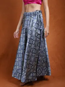 Exotic India Printed A-line Maxi Skirts