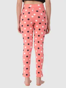 PROTEENS Women Printed Pure Cotton Mid Rise Lounge Pants